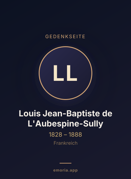 Gedenkportrait von Louis Jean-Baptiste de L'Aubespine-Sully