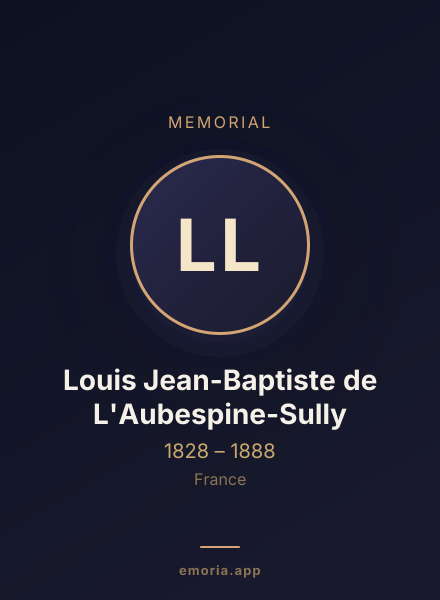 Memorial portrait of Louis Jean-Baptiste de L'Aubespine-Sully