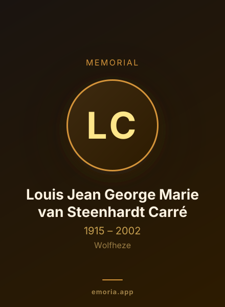 Memorial portrait of Louis Jean George Marie van Steenhardt Carré