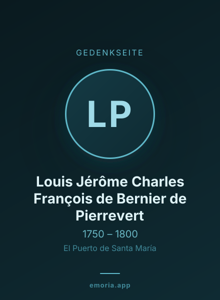 Gedenkportrait von Louis Jérôme Charles François de Bernier de Pierrevert
