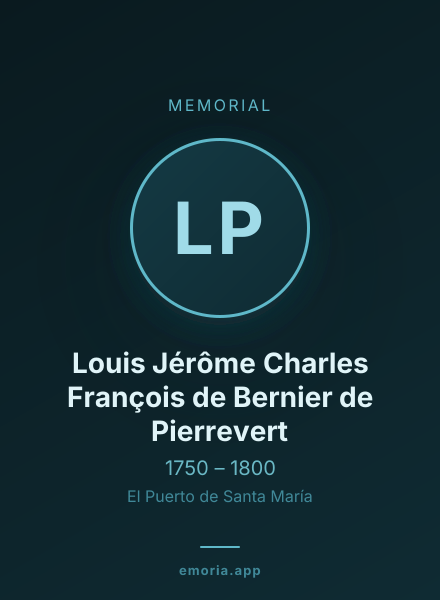 Memorial portrait of Louis Jérôme Charles François de Bernier de Pierrevert