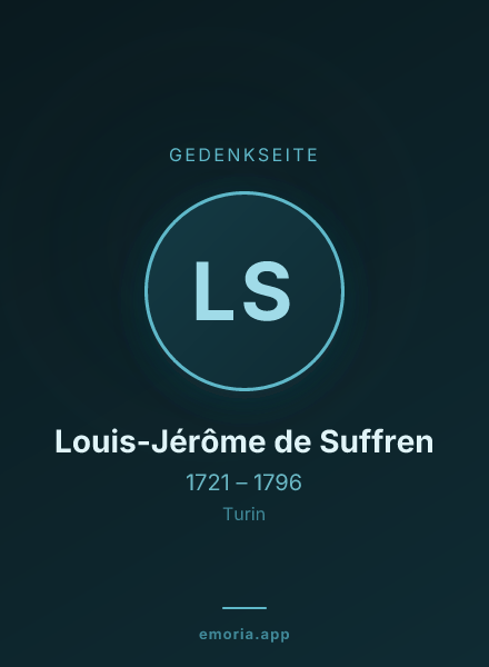Gedenkportrait von Louis-Jérôme de Suffren