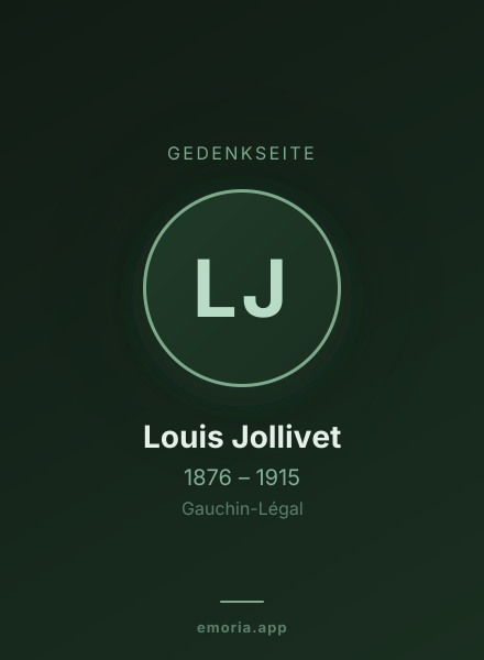 Gedenkportrait von Louis Jollivet