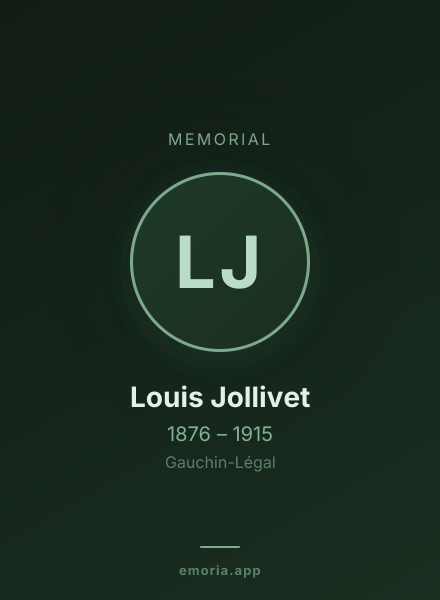 Memorial portrait of Louis Jollivet