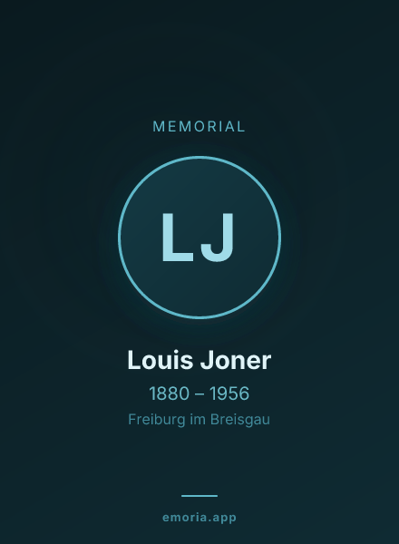 Memorial portrait of Louis Joner