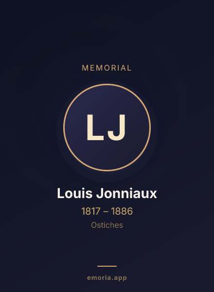 Memorial portrait of Louis Jonniaux