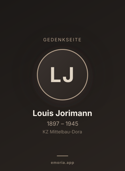 Gedenkportrait von Louis Jorimann