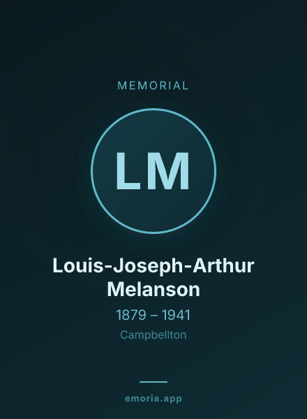 Memorial portrait of Louis-Joseph-Arthur Melanson