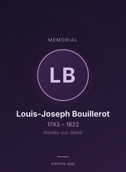 Memorial portrait of Louis-Joseph Bouillerot
