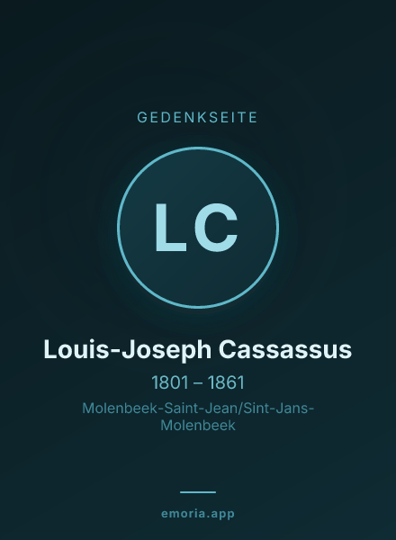 Gedenkportrait von Louis-Joseph Cassassus