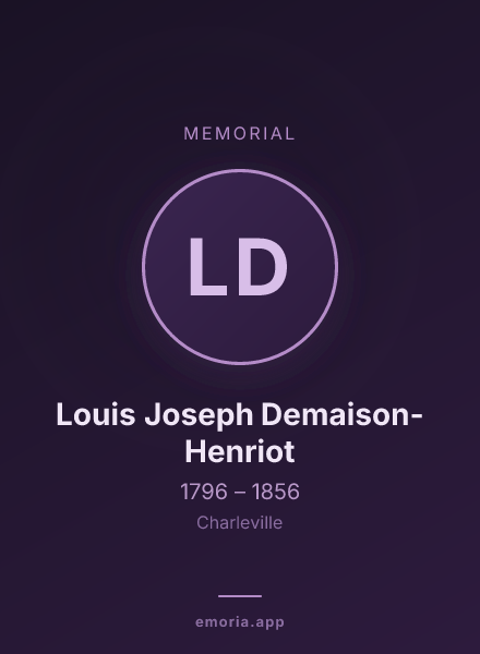 Memorial portrait of Louis Joseph Demaison-Henriot