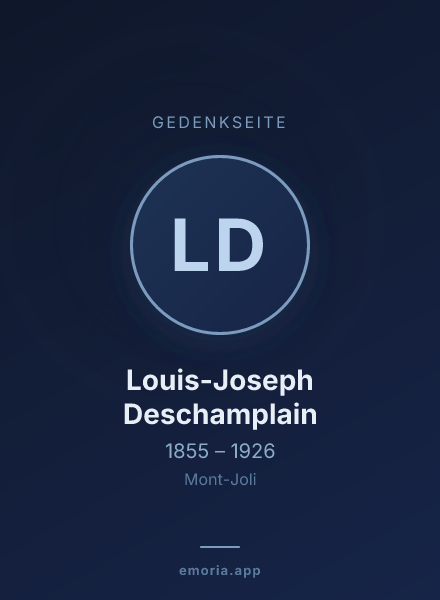 Gedenkportrait von Louis-Joseph Deschamplain