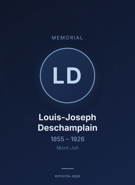 Memorial portrait of Louis-Joseph Deschamplain