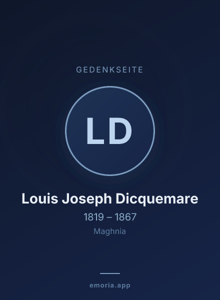 Gedenkportrait von Louis Joseph Dicquemare