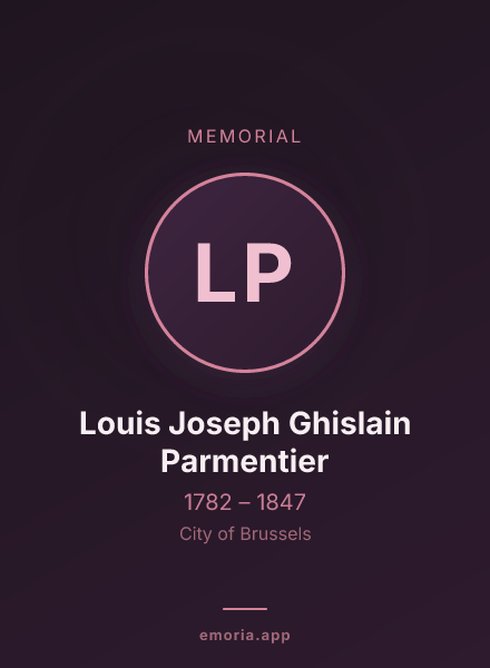 Memorial portrait of Louis Joseph Ghislain Parmentier