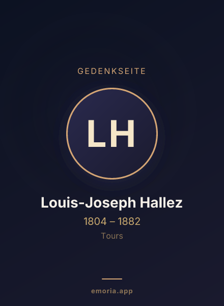 Gedenkportrait von Louis-Joseph Hallez