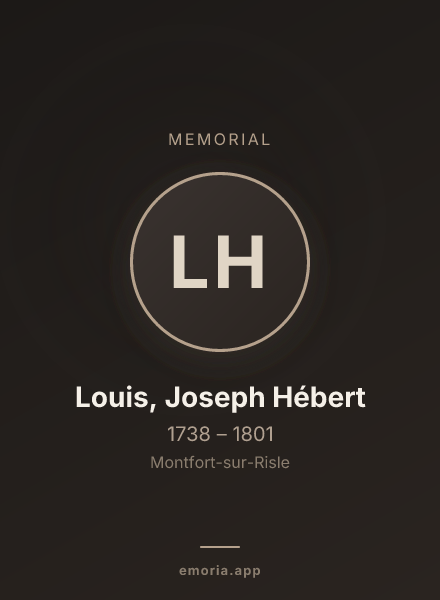 Memorial portrait of Louis, Joseph Hébert