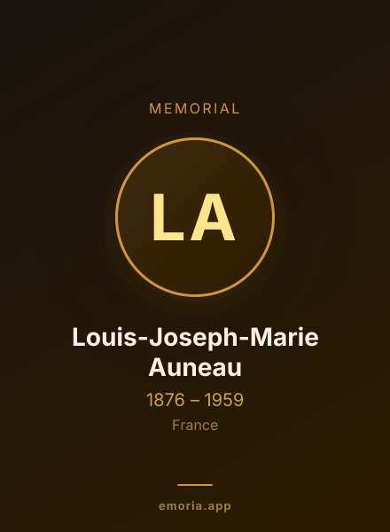 Memorial portrait of Louis-Joseph-Marie Auneau