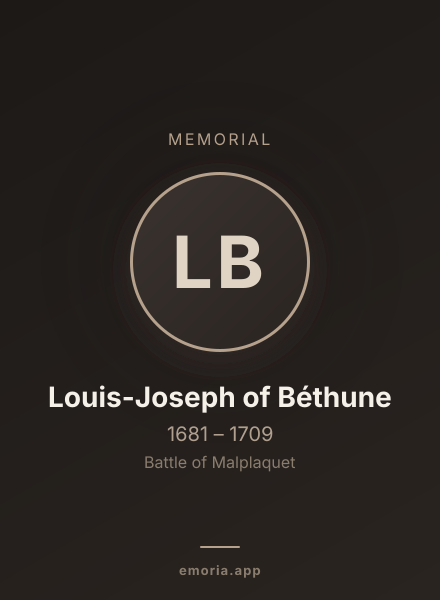 Memorial portrait of Louis-Joseph of Béthune
