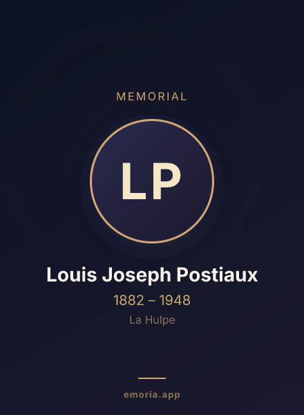 Memorial portrait of Louis Joseph Postiaux