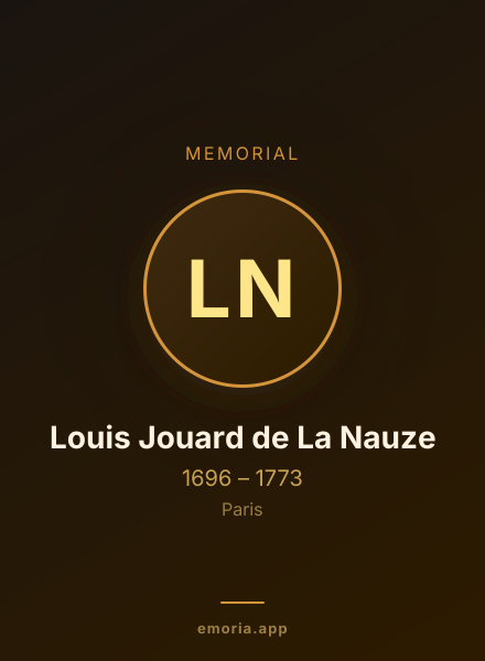 Memorial portrait of Louis Jouard de La Nauze