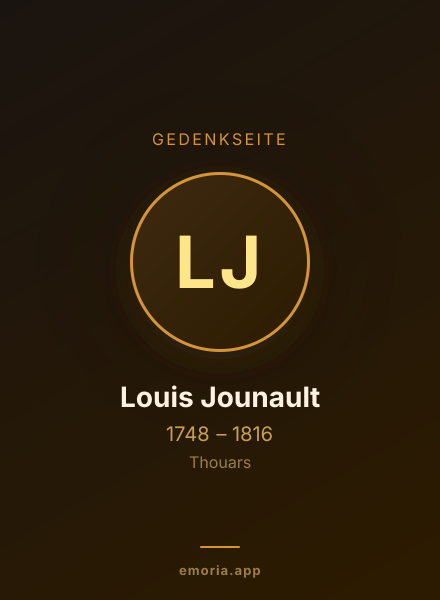 Gedenkportrait von Louis Jounault