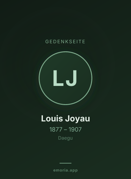Gedenkportrait von Louis Joyau