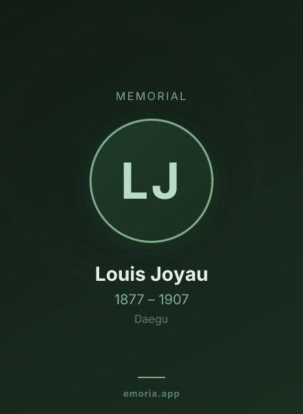 Memorial portrait of Louis Joyau