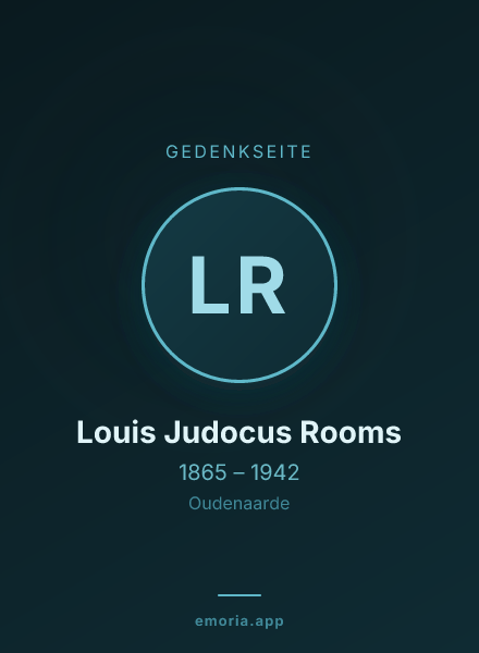 Gedenkportrait von Louis Judocus Rooms