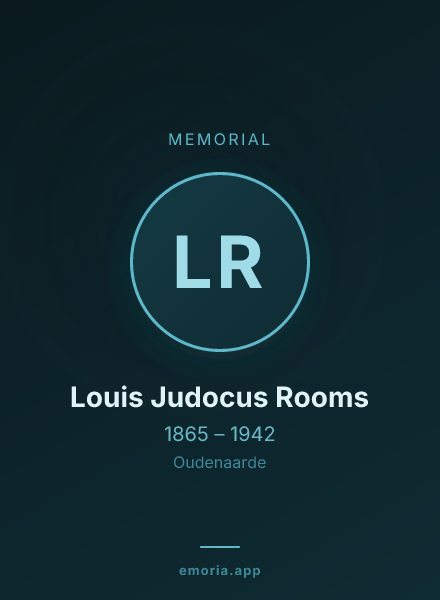 Memorial portrait of Louis Judocus Rooms