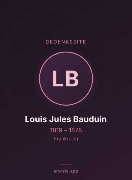 Gedenkportrait von Louis Jules Bauduin