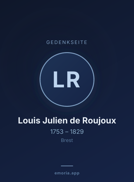 Gedenkportrait von Louis Julien de Roujoux