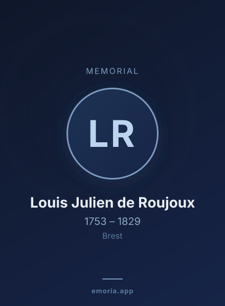 Memorial portrait of Louis Julien de Roujoux