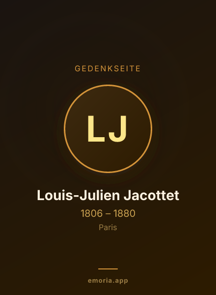 Gedenkportrait von Louis-Julien Jacottet