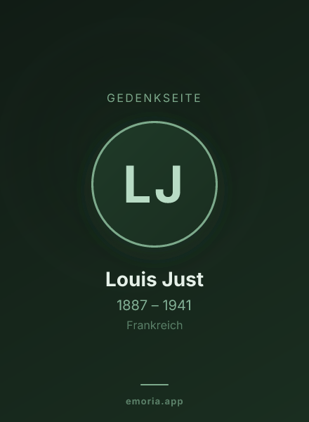 Gedenkportrait von Louis Just