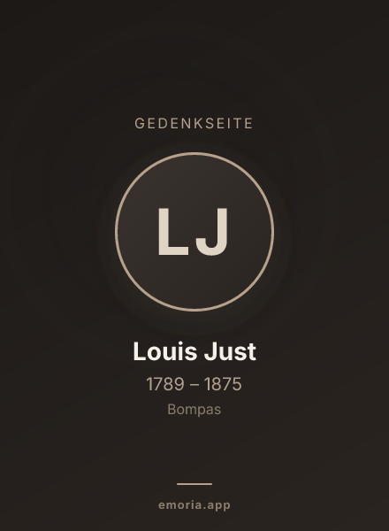 Gedenkportrait von Louis Just