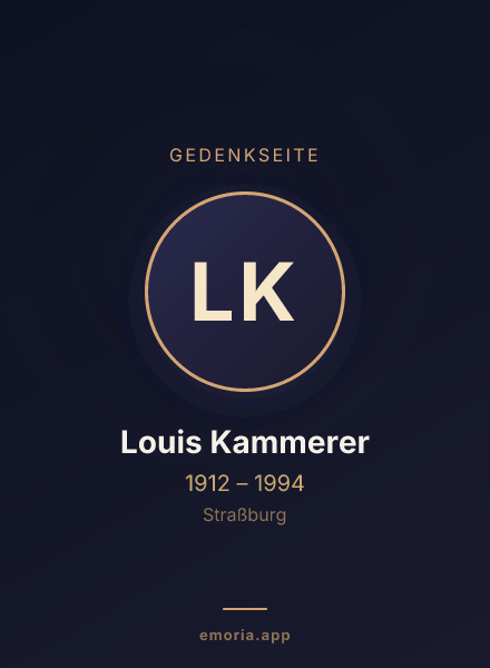 Gedenkportrait von Louis Kammerer