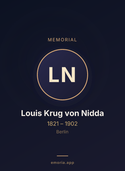 Memorial portrait of Louis Krug von Nidda