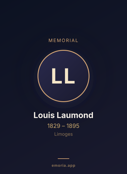 Memorial portrait of Louis Laumond