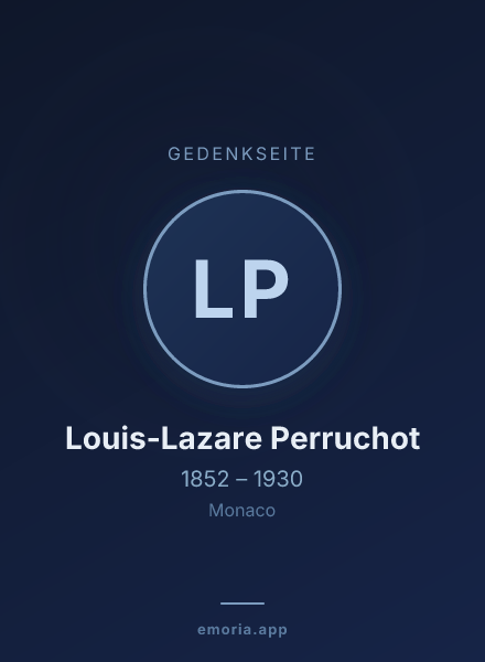 Gedenkportrait von Louis-Lazare Perruchot