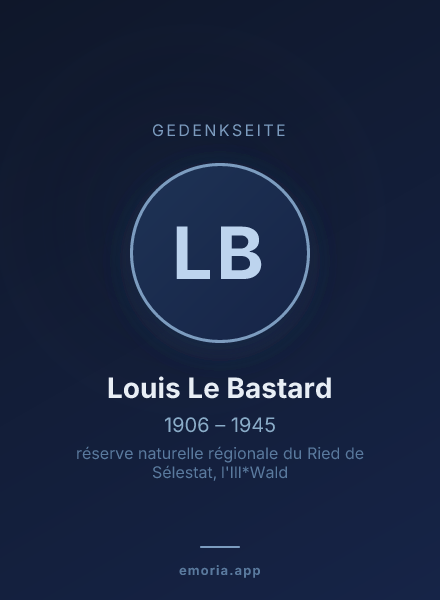 Gedenkportrait von Louis Le Bastard