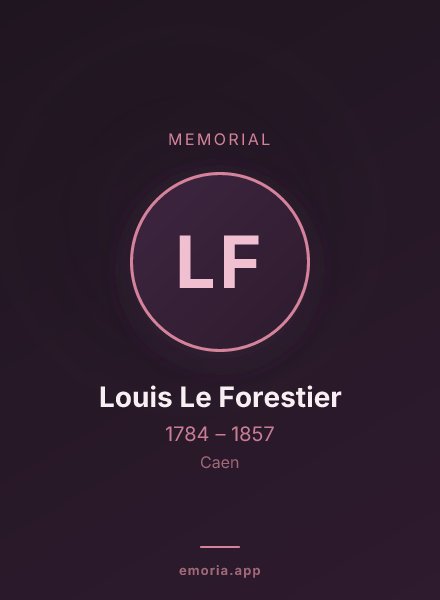 Memorial portrait of Louis Le Forestier