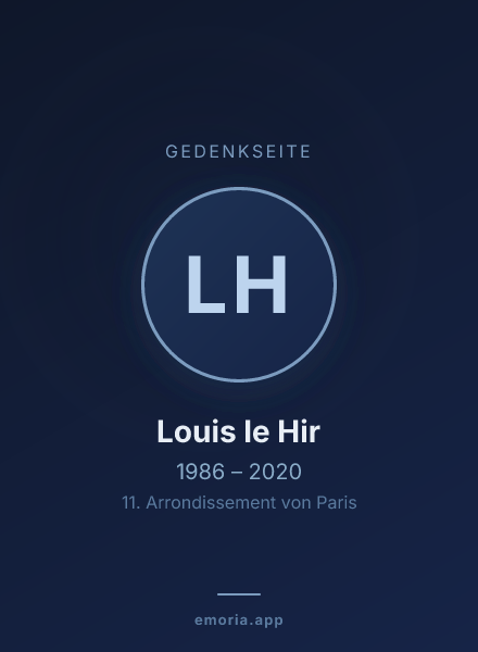Gedenkportrait von Louis le Hir