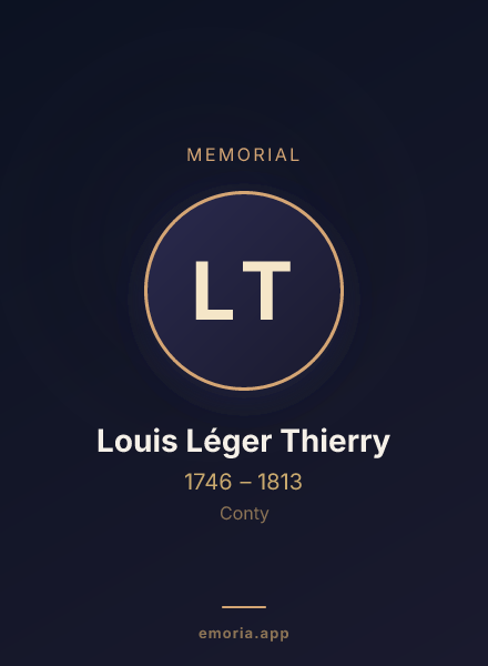 Memorial portrait of Louis Léger Thierry