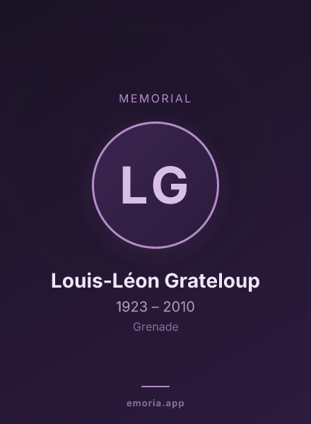 Memorial portrait of Louis-Léon Grateloup