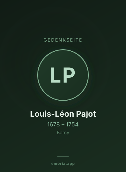 Gedenkportrait von Louis-Léon Pajot
