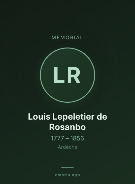 Memorial portrait of Louis Lepeletier de Rosanbo