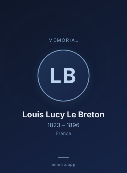 Memorial portrait of Louis Lucy Le Breton
