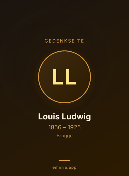 Gedenkportrait von Louis Ludwig