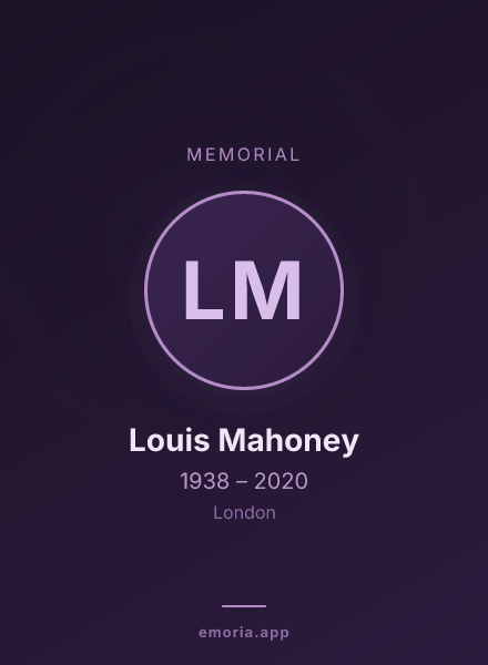 Memorial portrait of Louis Mahoney